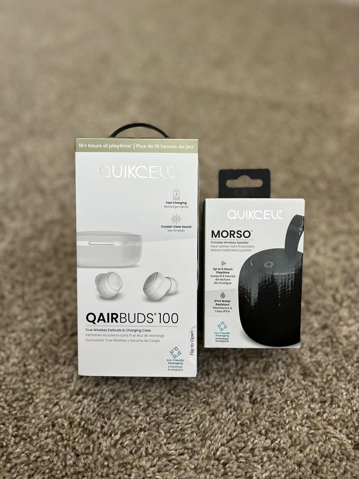 Pack de Audio Quikcell: Speaker Morso + QAirbuds 100